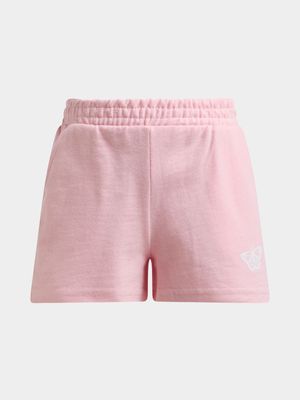 Jet Younger Girls Pink Fleece Shorts