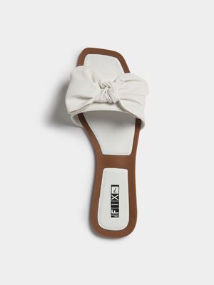 Women's White Bow Sandals