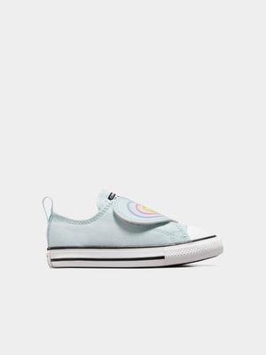 Converse Toddler Heart Strap Easy-On White Sneaker