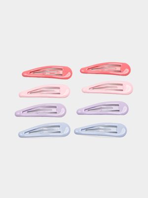 Girl's Pastel 8-Pack Hair Clips