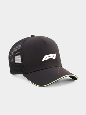 Puma Unisex Formula1 Statement Trucker Black Cap