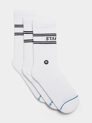 Stance 3-Pack Basic White Crew Socks