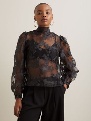 Women's Iconography Organza Blouse