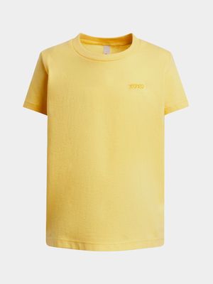 Older Girl's Yellow Basic T-Shirt