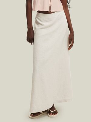 Women's Cotton On Beige Haven Maxi A-Line Skirt