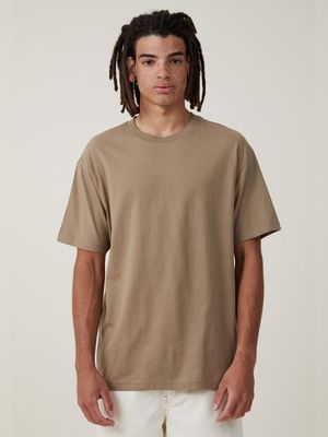 Men's Cotton On Beige Organic Loose Fit T-Shirt