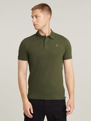 G-Star Men's Dunda Slim Dark Green Polo