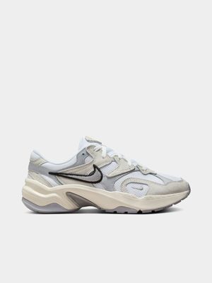 Women's Nike AL8 White/Metallic Silver/Black Sail Sneakers