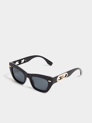 Subtle Mirror Lens Catseye Sunglasses