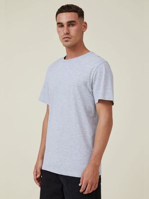 Men's Cotton On Grey Organic Regular Fit Crew T-Shirt