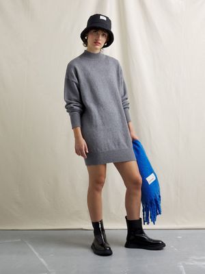 Women's Canvas Tunic Knitwear Dress