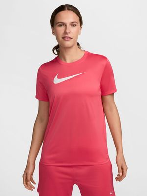 Womens Nike Dri-Fit Pink Tee