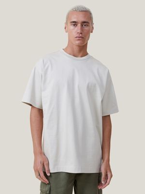 Men's Cotton On Beige Box Fit Plain T-Shirt