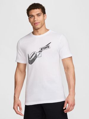 Mens Nike Dri-Fit White Tee