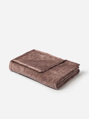 Grace Esperanza Chenille Throw Mauve 150x180