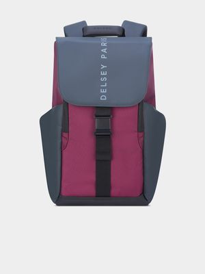 Delsey Burgundy Securflap 16 Backpack