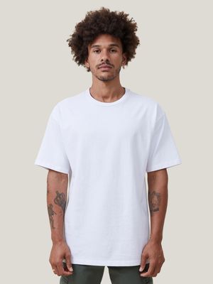 Men's Cotton On White Box Fit Plain T-Shirt