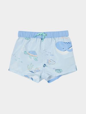 Cotton On Infant  Blue Bailey Swim Shorts