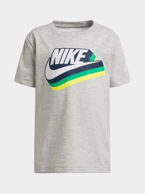 Boys Toddler Nike Gradient Futura Grey Tee