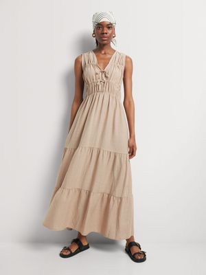 Ruched Tie Detail Sundress