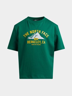 TNF Youth Green Varsity Graphic Tee - Cotton Top