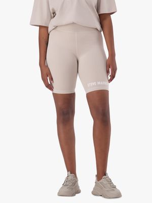 Women's Steve Madden Nude Quinn Biker Shorts