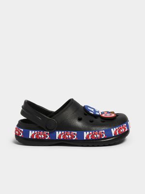 Jet Older Boy's Black Captain America Clog