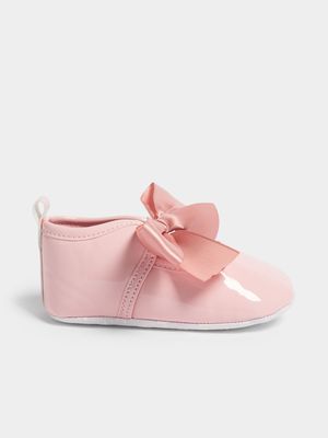 Jet Infant Girls Pink Patent Pumps