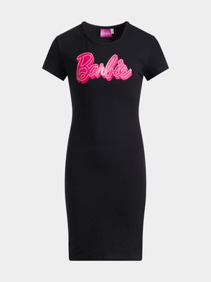 Jet Older Girl Black Barbie Bodycon Dress