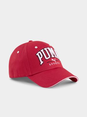 Puma Unisex Squad Baseball Red Cap