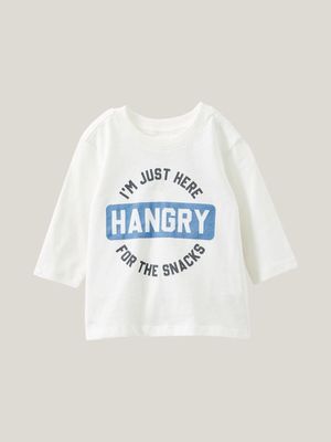 Cotton On Infant  White Jamie Long Sleeve T-shirt