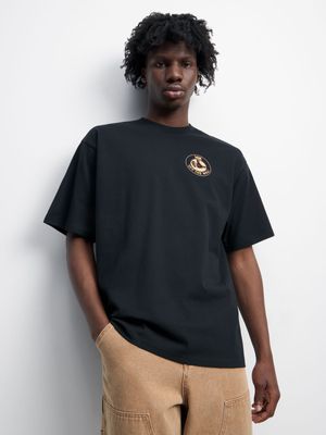 Vans Men's Thumb Logo Loose Black T-shirt