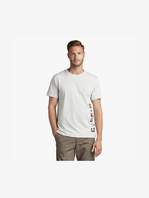 G-Star Men's Side Stencil Stone T-Shirt