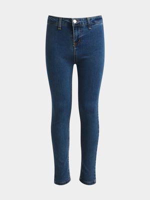 Jet Girls Med Blue Basic Tube Denim Pants