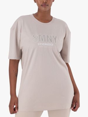 Women's Steve Madden Nude Athena Oversized T-Shirt