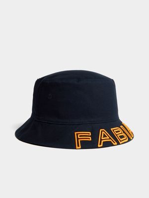 Fabiani Men's Navy Logo And Crest Rev Bucket Hat