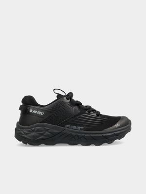 Junior Pre-School Hi-Tec Fuse Trail Black Running Shoes