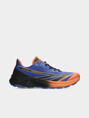 Mens Hi-Tec Flash Trail Blue/Orange Trail Running Shoes