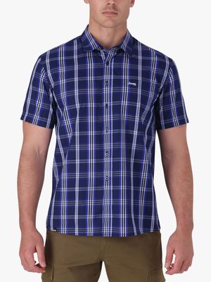 Men's Plus Jeep Multicolour Casual Yarn Dye Check Shirt