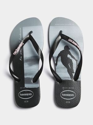 Mens Havaianas Hype Black Flip Flop