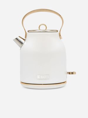 Haden Heritage White & Champayne Kettle 1.7L