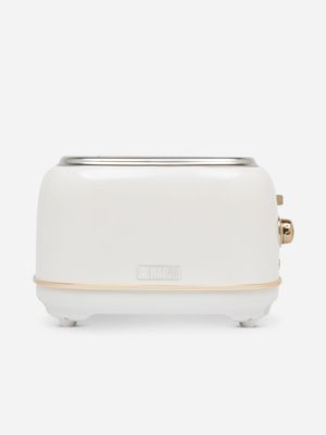 Haden Heritage White & Champayne 2 Slice Toaster