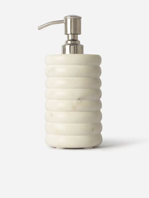 Ribbed Marble Soap Dispenser