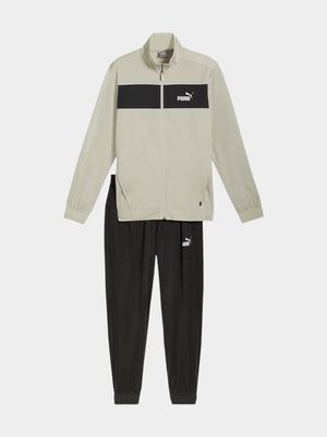 Mens Puma Poly Stone/Black Tracksuit