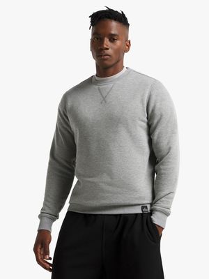 Mens TS Dynamic Fleece Grey Crew Sweat