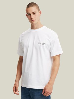 Men's Cotton On White Box Fit Easy T-Shirt