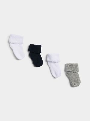 Jet Baby Multicolour 4 Pack Socks