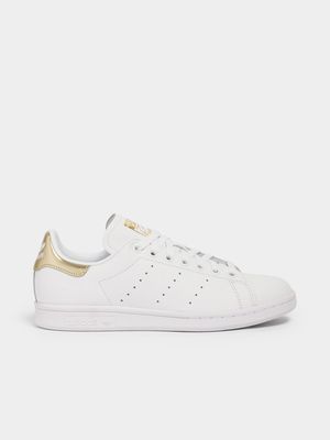 adidas Originals Women's Stan Smith White/Gold Sneaker