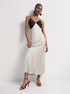 Luella Contrast Slip Dress