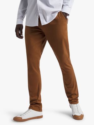 Men's Brown Skinny Chinos